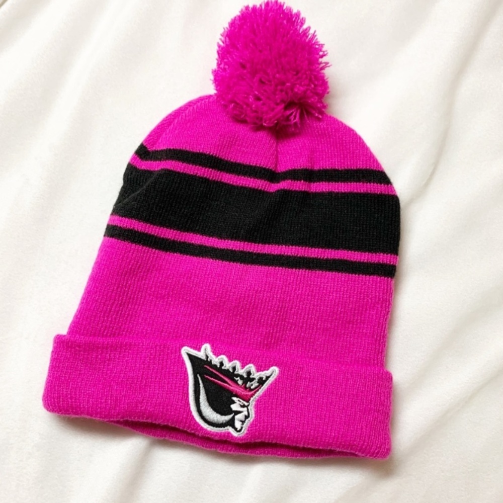 Edmonton Oil Kings Hockey Pink Toque with Pompom